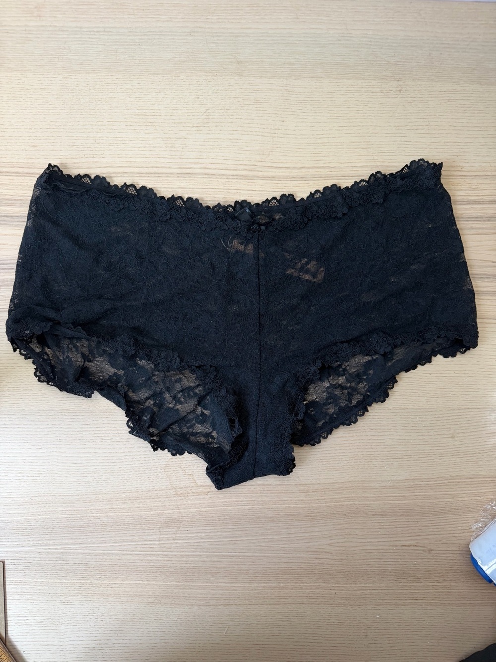 SKIMS Romance Lace Triangle Bralette and Boy Short Set Plus Size 2X NWT - Picture 14 of 16